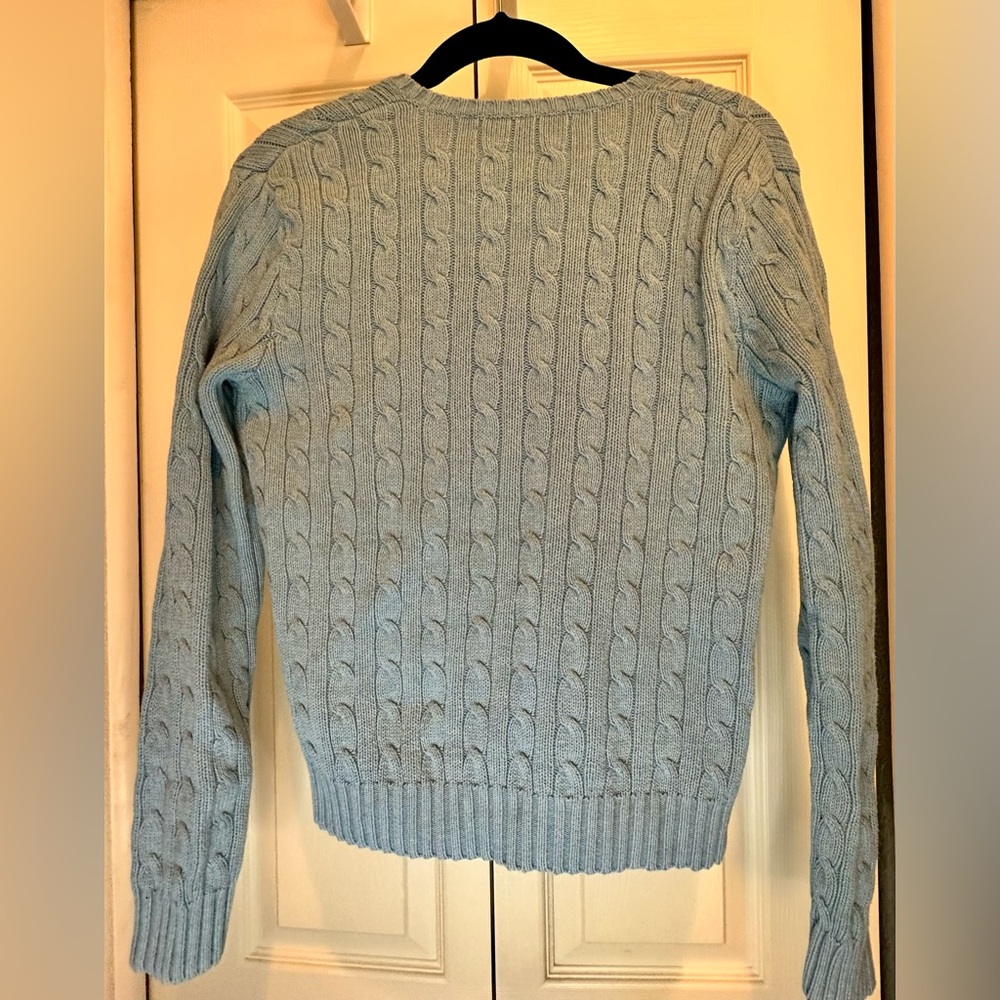 Polo Ralph Lauren Sky Blue Women's V-Neck Sweater - Picture 2 of 8